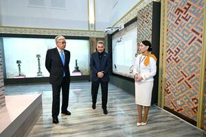 Президент Казахстана и Председатель Халк Маслахаты Туркменистана посетили Turkistan visit centre