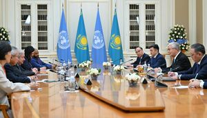 Президент Казахстана провел переговоры с генеральным секретарем ООН