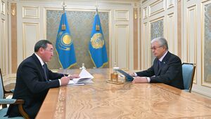 Глава государства принял акима Алматинской области Марата Султангазиева