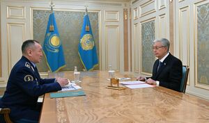 Глава государства принял министра обороны Даурена Косанова