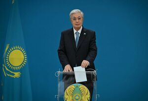 Касым-Жомарт Токав проголосовал на выборах депутатов Курултая