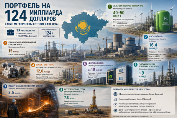 124 миллиарда на 13 строек