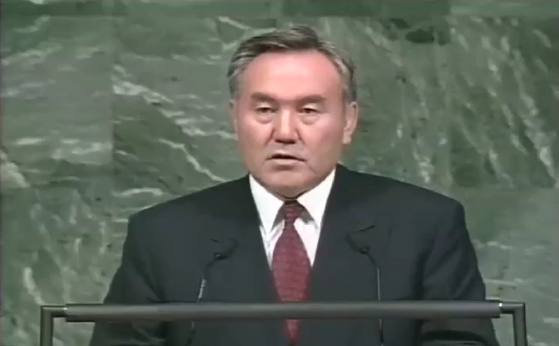 Первое выступление Нурсултана НАЗАРБАЕВА в ООН 5 октября 1992 г.