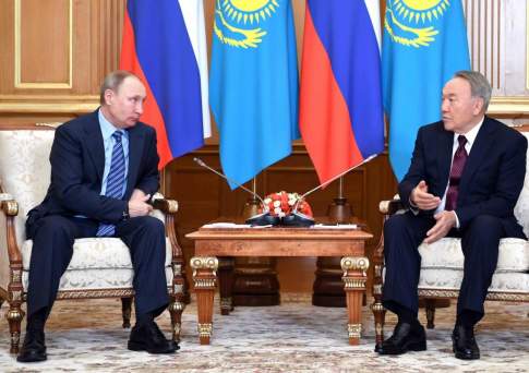 Ближайшая встреча Назарбаева и Путина запланирована на саммите в Сочи